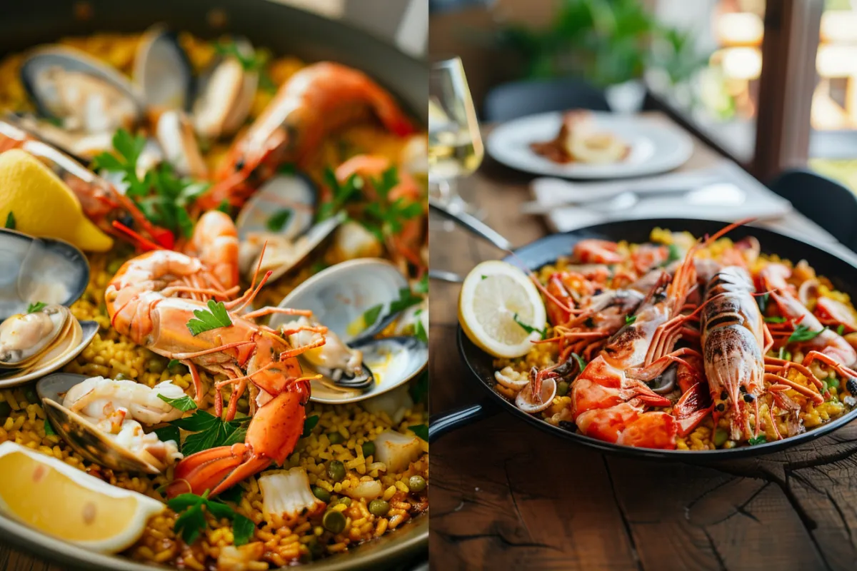 What is the difference between paella and mariscada