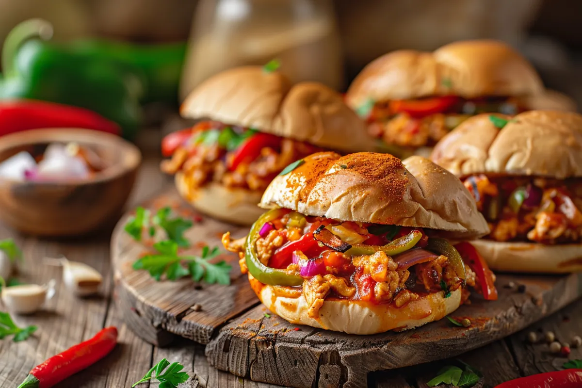 Cajun Chicken Sloppy Joes