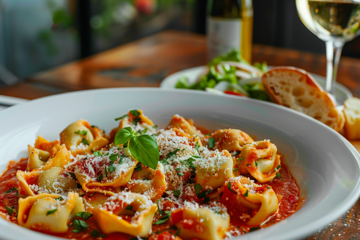 What does cheese tortellini have in it