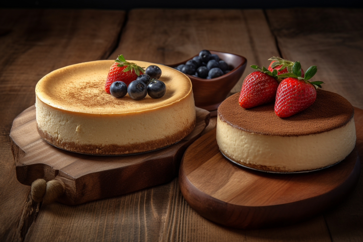 New York and Philadelphia Cheesecake