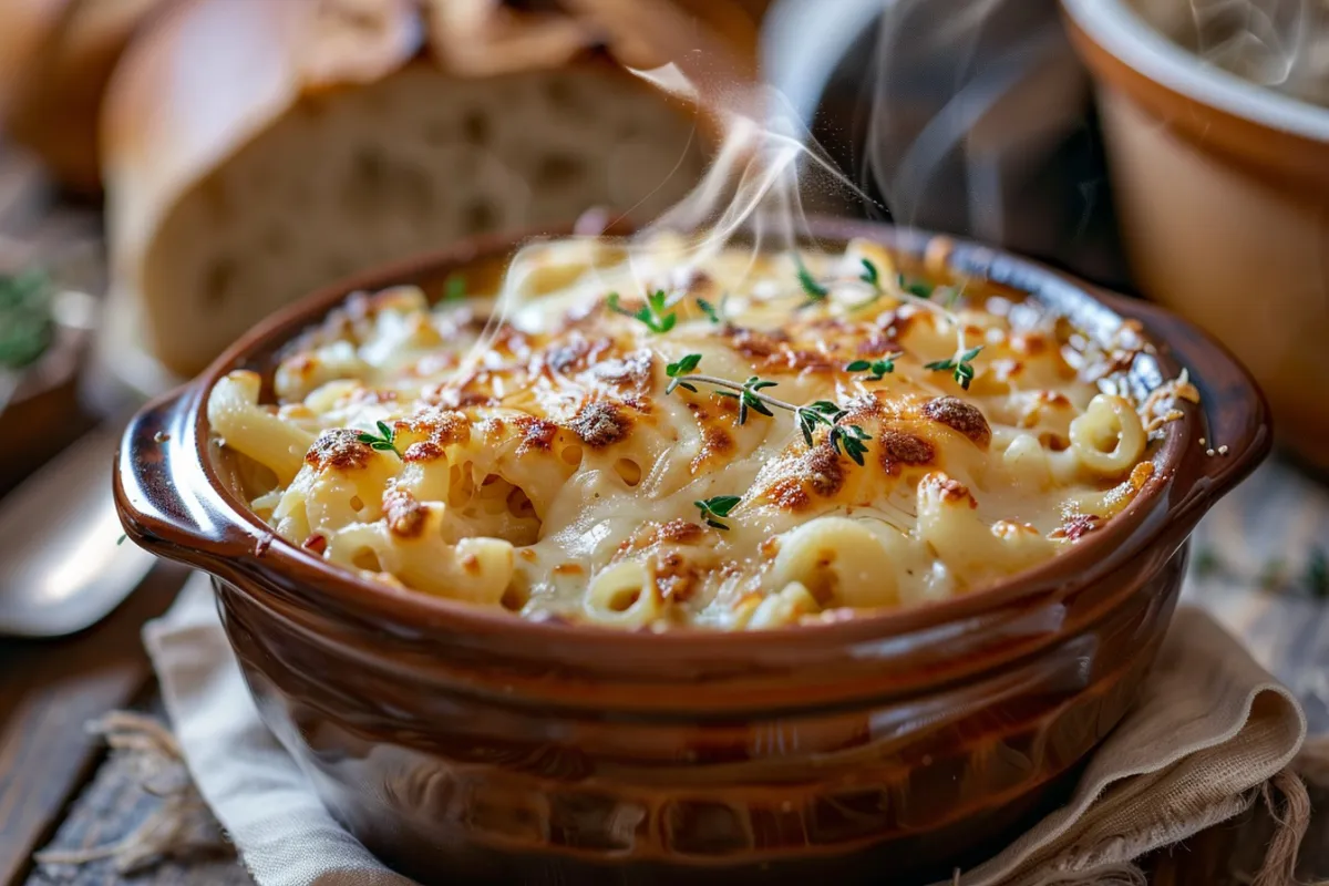 french onion soup pasta