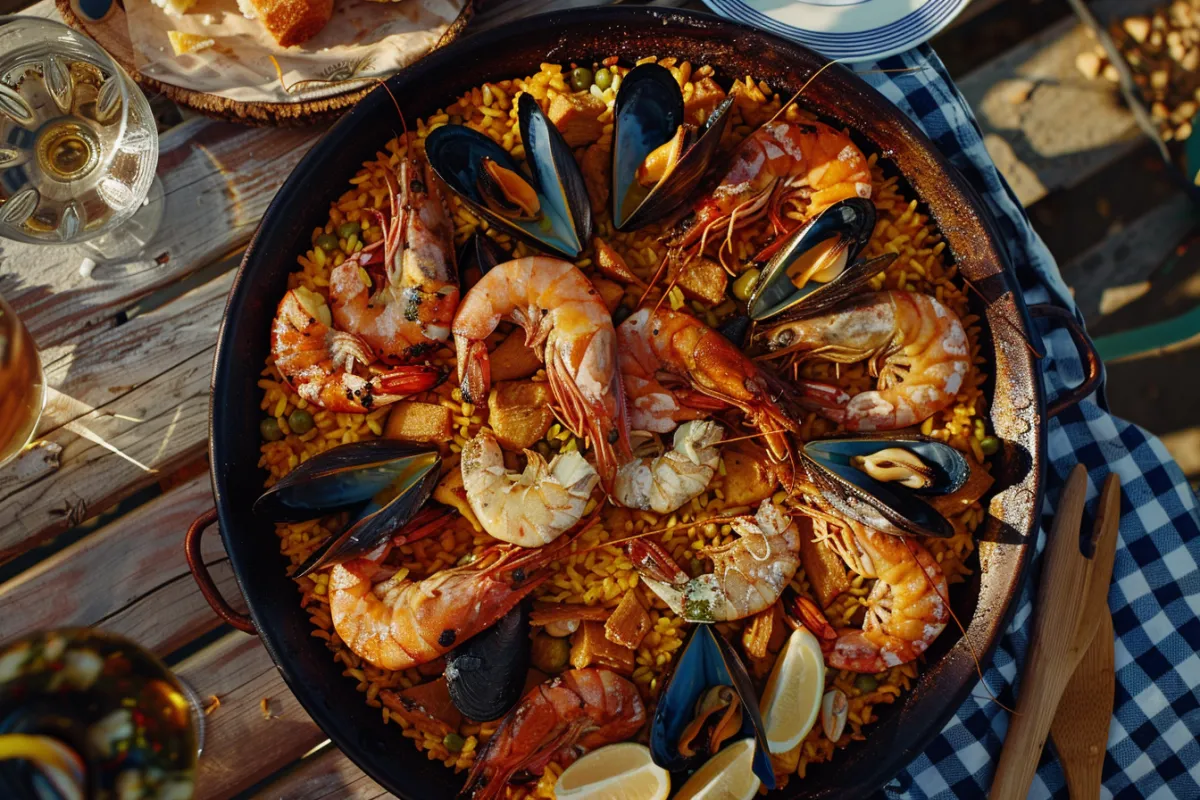 What is the meaning of paella de marisco