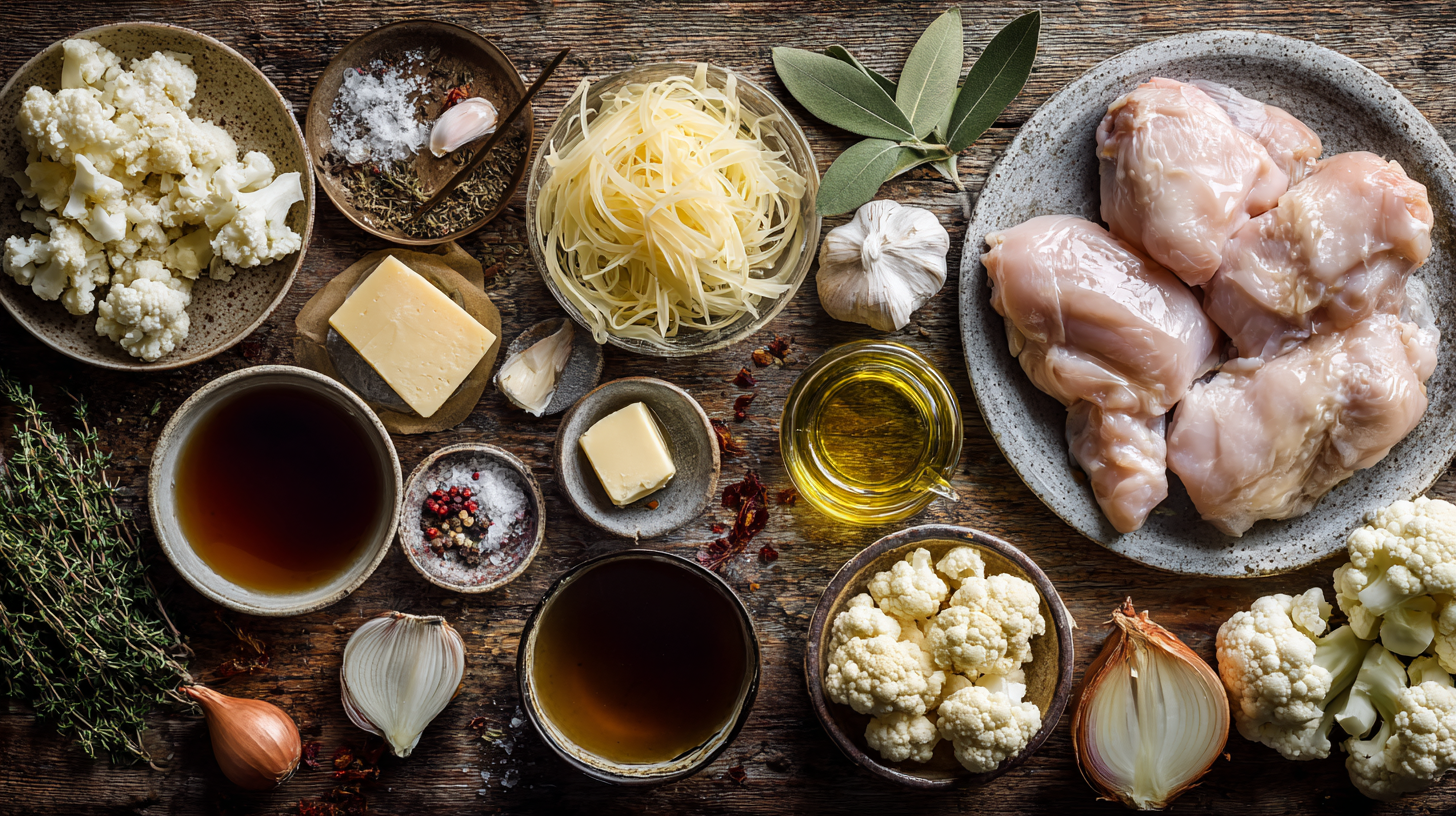 Ingredients of French Onion Soup Chicken