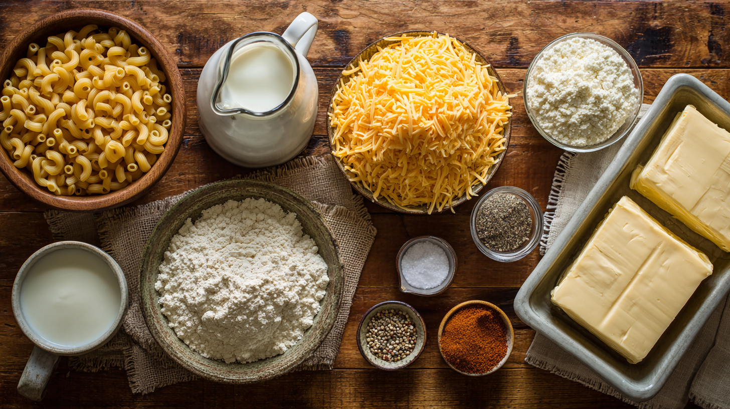 ingredient of Mac and Cheese
