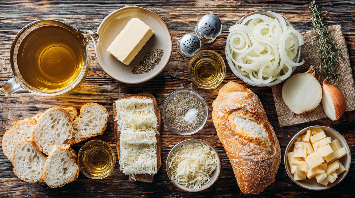 ingredients of French Onion Soup