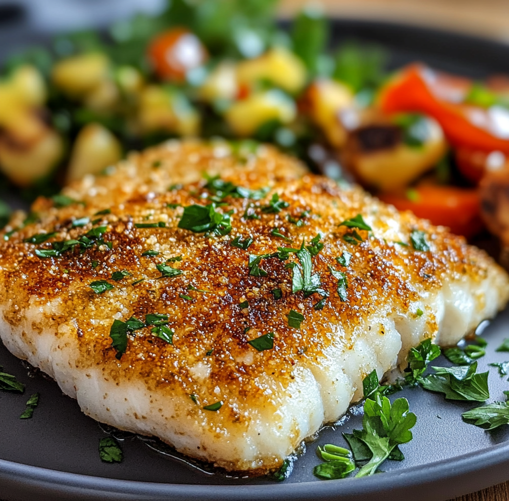 Crispy Air Fryer Parmesan Crusted Cod Preparation